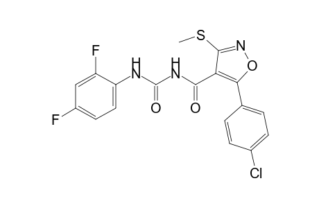 1-{[5-(p-chlorophenyl)-3-(methylthio)-4-isoxazolyl]carbonyl}-3-(2,4-difluorophenyl)urea