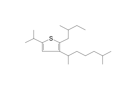 2-(2'-METHYLBUTYL)-3-[2'-(6'-METHYLHEPTYL)]5-(2'-PROPYL)THIOPHENE