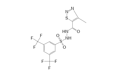 1-[(4-METHYL-1,2,3-THIADIAZOL-5-YL)CARBONYL}-2-[(alpha,alpha,alpha,alpha',alpha',alpha'-HEXAFLUORO-3,5-XYLYL)SULFONYL]HYDRAZINE