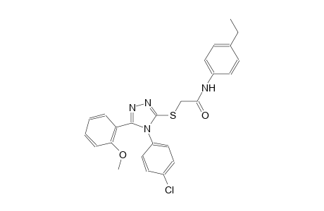 2-{[4-(4-chlorophenyl)-5-(2-methoxyphenyl)-4H-1,2,4-triazol-3-yl]sulfanyl}-N-(4-ethylphenyl)acetamide