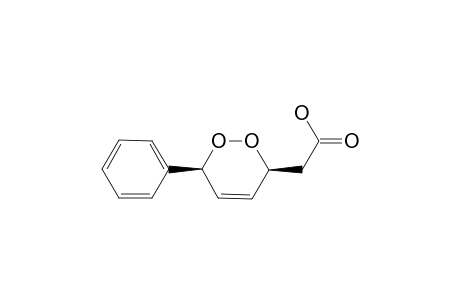 (+-)((3S,6S)-6-phenyl-3,6-dihydro-[1,2]dioxin-3-yl)acetic acid