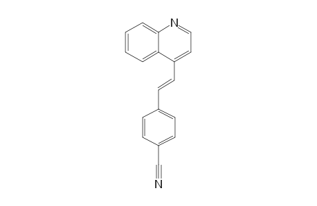 Benzonitrile, 4-[2-(4-quinolinyl)ethenyl]-, (E)-