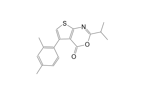 4H-thieno[2,3-d][1,3]oxazin-4-one, 5-(2,4-dimethylphenyl)-2-(1-methylethyl)-