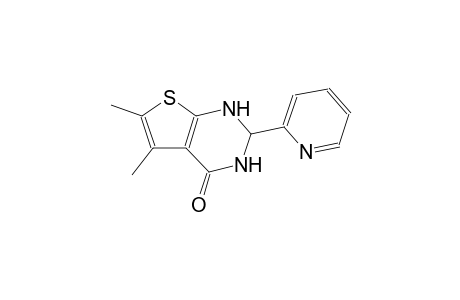 5,6-dimethyl-2-(2-pyridinyl)-2,3-dihydrothieno[2,3-d]pyrimidin-4(1H)-one