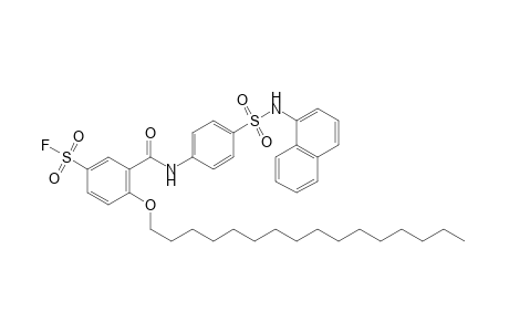 4-(hexadecycloxy)-3-{{p-[(1-naphthyl)sulfamoyl]phenyl}carbamoyl}benzenesulfonyl fluoride