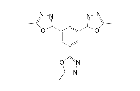 2-[3,5-bis(5-methyl-1,3,4-oxadiazol-2-yl)phenyl]-5-methyl-1,3,4-oxadiazole