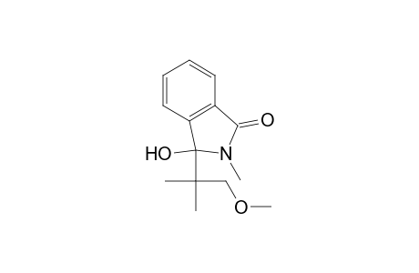 2-Methyl-3-hydroxy-3-(1,1-dimethyl-2-methoxy-ethyl)-1-oxo-2-benzazole