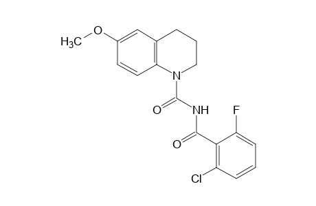 N-(2-chloro-6-fluorobenzoyl)-3,4-dihydro-6-methoxy-1(2H)quinolinecarboxamide