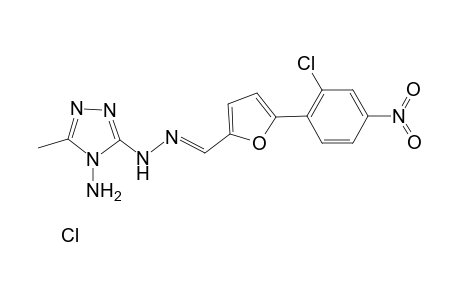 3-[N'-[5-(2-chloro-4-nitro-phenyl)-furan-2-ylmethylene]-hydrazino]-5-methyl-[1,2,4]triazol-4-ylamine, hydrochloride