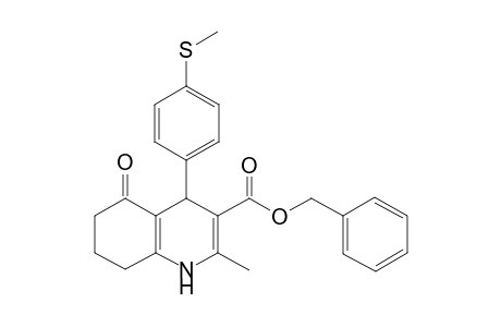 (phenylmethyl) 2-methyl-4-(4-methylsulfanylphenyl)-5-oxidanylidene-4,6,7,8-tetrahydro-1H-quinoline-3-carboxylate