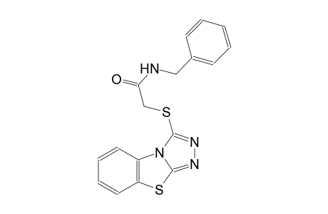 acetamide, N-(phenylmethyl)-2-([1,2,4]triazolo[3,4-b]benzothiazol-3-ylthio)-