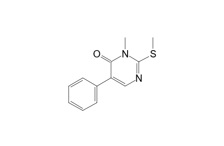 4(3H)-Pyrimidinone, 3-methyl-2-(methylthio)-5-phenyl-