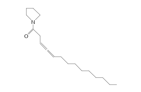 1-(1-Oxo-3,4-tetradecadienyl)-pyrrolidin