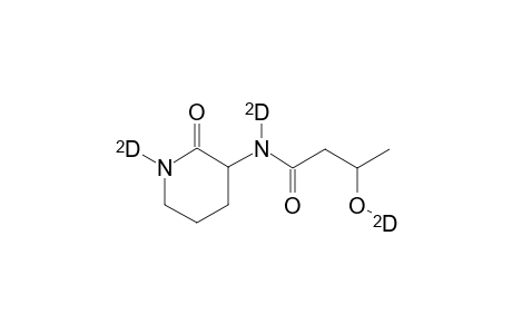 (+)-3-(3-(2H)Hydroxy-butyryl(2H)amino-2-(1-2H)piperidone