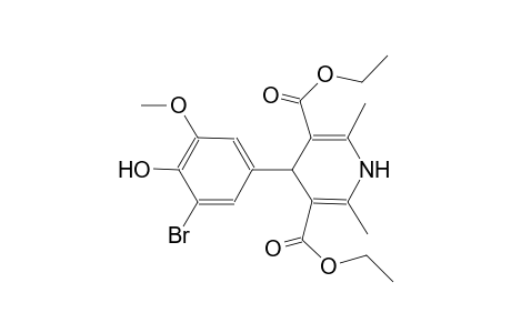 diethyl 4-(3-bromo-4-hydroxy-5-methoxyphenyl)-2,6-dimethyl-1,4-dihydro-3,5-pyridinedicarboxylate