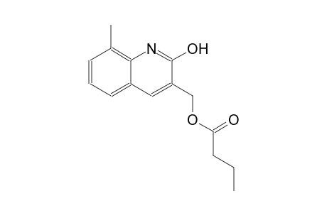 (2-hydroxy-8-methyl-3-quinolinyl)methyl butyrate