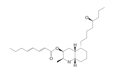 (2S,3S,4ar,5R,8as,5'S)-oct-A-2,4-Dienoic acid 5-(5-hydroxyoctyl)-2-methyldecahydroquinolin-3-yl ester