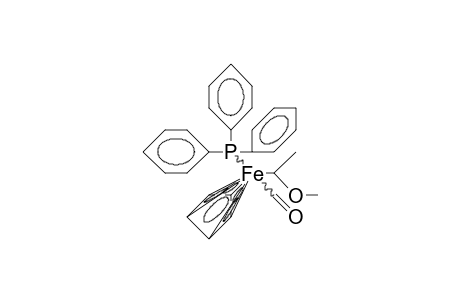 (1-Methoxy-ethyl)-(triphenyl-phosphine)-/.eta.-5/-cyclopentadienyl-iron carbonyl