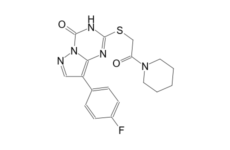 pyrazolo[1,5-a][1,3,5]triazin-4(3H)-one, 8-(4-fluorophenyl)-2-[[2-oxo-2-(1-piperidinyl)ethyl]thio]-