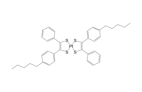 Bis(4-pentyl-phenyl)-diphenyl-tetrathio-platinum complex