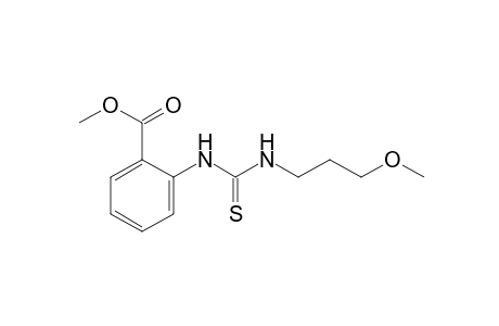 o-[3-(3-methoxypropyl)-2-thioureido]benzoic acid, methyl ester