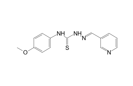 nicotinaldehyde, 4-(p-methoxyphenyl)-3-thiosemicarbazone
