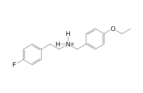 N-(4-ethoxybenzyl)-2-(4-fluorophenyl)ethanaminium