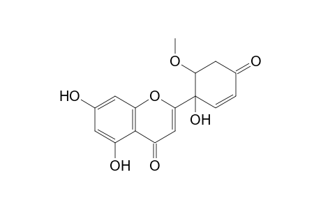 5',6'-DIHYDRO-6'-METHOXYPROTOPIGENONE;5,7-DIHYDROXY-2-(1-HYDROXY-6-METHOXY-4-OXOCYCLOHEX-2-ENYL)-CHROMEN-4-ONE