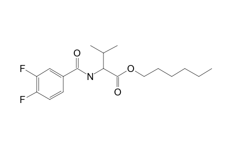 L-Valine, N-(3,4-difluorobenzoyl)-, hexyl ester