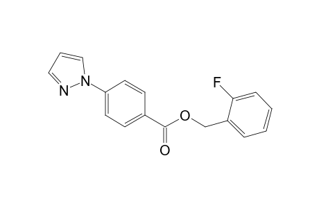 Benzoic acid, 4-(1H-pyrazol-1-yl)-, (2-fluorophenyl)methyl ester