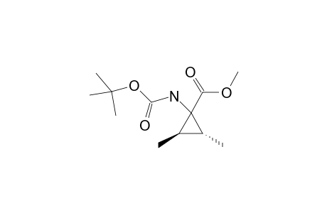 N-(Tert-butyloxycarbonyl)-1-amino-trans-2,3-dimethylcyclopropanecarboxylic acid methyl ester