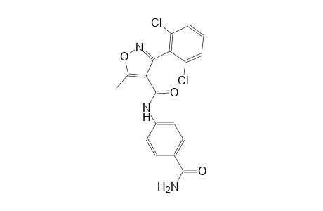 N-[4-(aminocarbonyl)phenyl]-3-(2,6-dichlorophenyl)-5-methyl-4-isoxazolecarboxamide