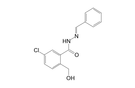 5-chloro-a-hydroxy-o-toluic acid, benzylidenehydrazide