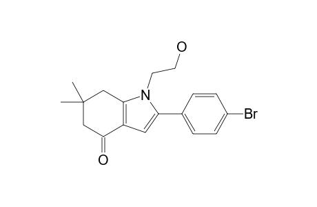 2-(4-Bromophenyl)-1-(2-hydroxyethyl)-6,6-dimethyl-5,7-dihydroindol-4-one