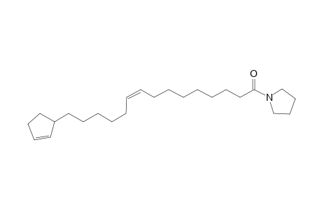 15-Cyclopent-2-enyl-pentadec-9-enoic acid, pyrrolidide