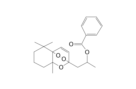 2,4A-Epidioxy-4A,5,6,7,8,8A-hexahydro-2-[2-benzoyloxypropyl]-5,5,8A-trimethylbenzopyrane