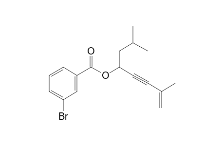 3-Bromobenzoic acid, 2,7-dimethyloct-7-en-5-yn-4-yl ester