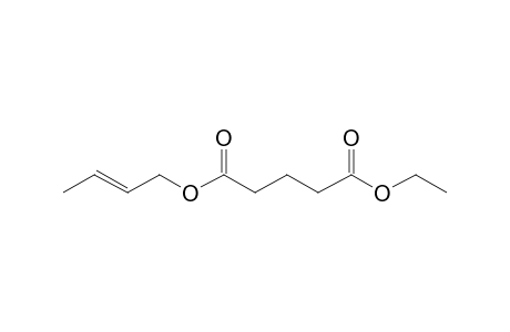 Glutaric acid, but-2-en-1-yl ethyl ester