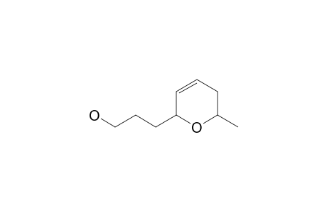 syn-2-(3-Hydroxypropyl)-6-methyloxacyclohex-3-ene