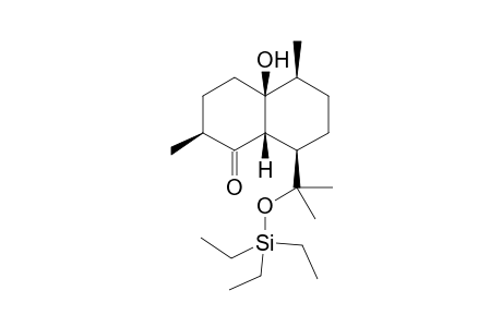 [(2S-(2.alpha.,4a.alpha.,5.alpha.,8.alpha.,8a.alpha.)]-Octahydro-2,5-dimethyl-8-[1-(triethylsilyl)oxy-1-methylethyl]-1(2H)-naphthalenone