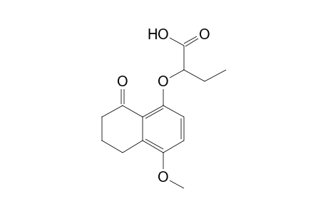 2-[(4-methoxy-8-oxo-5,6,7,8-tetrahydro-1-naphthyl)oxy]butyric acid
