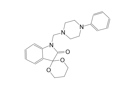 1'-((4-phenylpiperazin-1-yl)methyl)spiro[[1,3]dioxane-2,3'-indolin]-2'-one