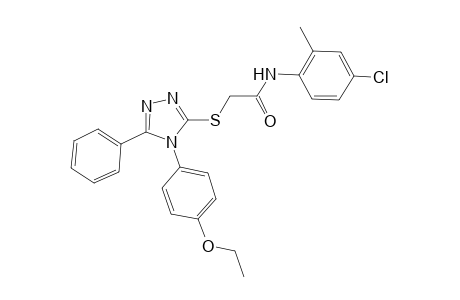 N-(4-chloro-2-methylphenyl)-2-{[4-(4-ethoxyphenyl)-5-phenyl-4H-1,2,4-triazol-3-yl]sulfanyl}acetamide