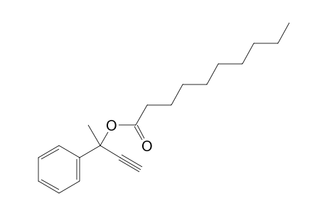 (rac)-2-phenyl-3-butyn-2-yl decanoate