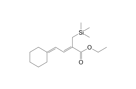 (Z)-4-cyclohexylidene-2-(trimethylsilylmethyl)-2-butenoic acid ethyl ester