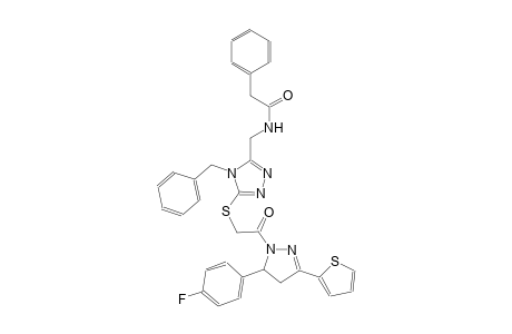 benzeneacetamide, N-[[5-[[2-[5-(4-fluorophenyl)-4,5-dihydro-3-(2-thienyl)-1H-pyrazol-1-yl]-2-oxoethyl]thio]-4-(phenylmethyl)-4H-1,2,4-triazol-3-yl]methyl]-