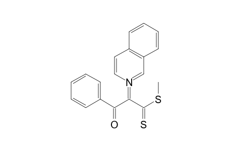 (Z)-2-(2-isoquinolin-2-iumyl)-3-(methylthio)-1-phenyl-3-sulfanylidene-1-propen-1-olate