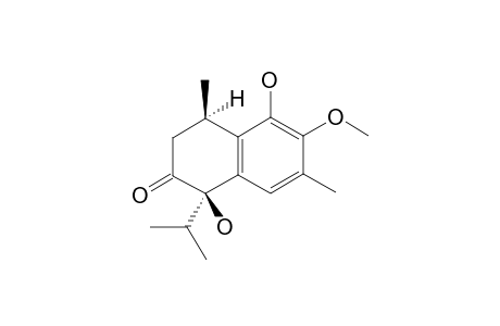 MANSONONE-N;1-HYDROXY-1-ISOPROPYL-6-METHOXY-4,7-DIMETHYL-3,4-DIHYDRONAPHTHALEN-2(1H)-ONE