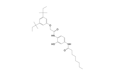 N-(2-Hydroxy-4-octanamidophenyl)-3,5-bis(1,1-dimethylpropyl)phenoxyacetamide