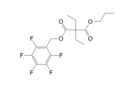 Diethylmalonic acid, pentafluorobenzyl propyl ester